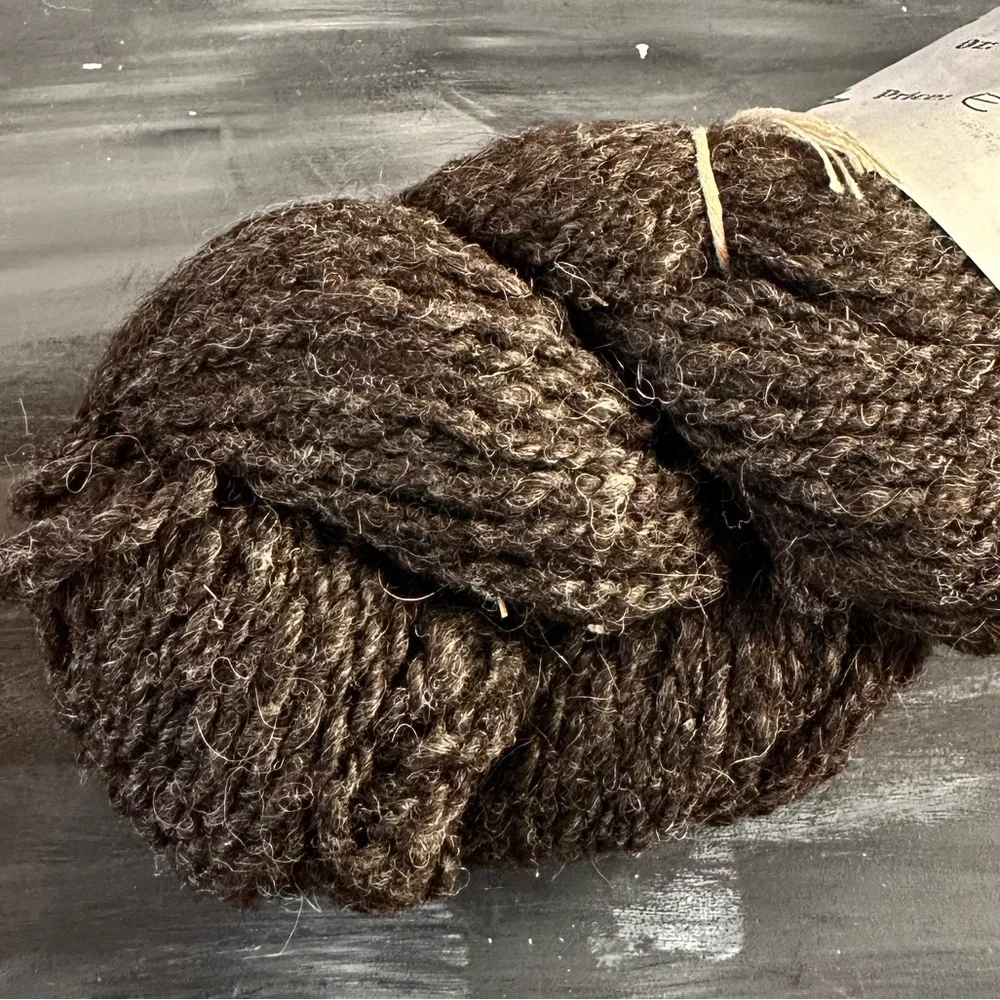 Dream come true farm natural black fleece wool skein 4.2 oz